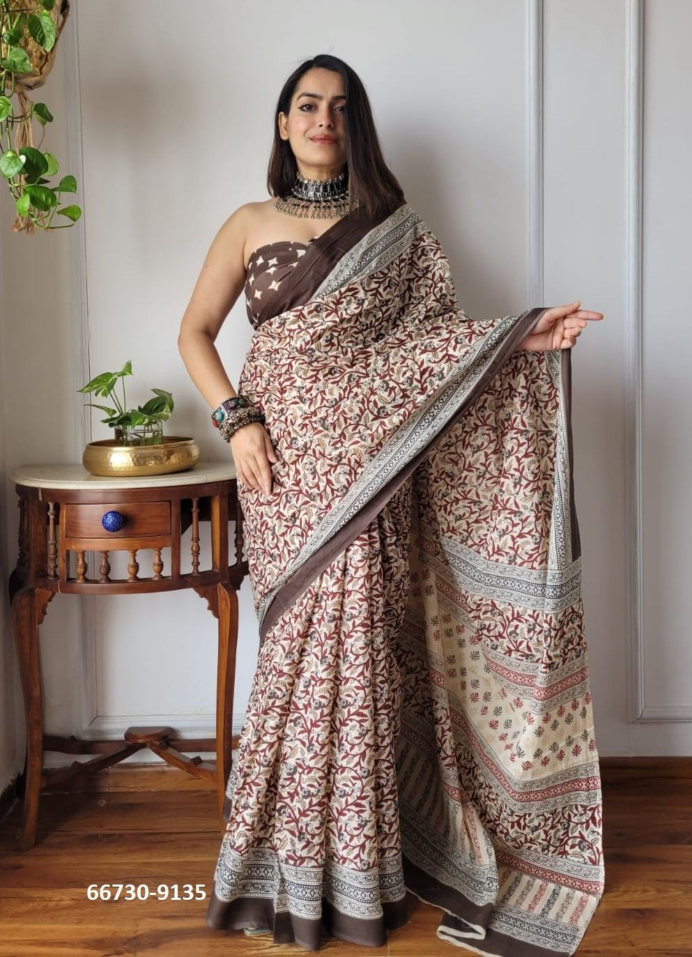 PURE MULMUL COTTON BAGRU PRINTS 4 - Catalog # 66730 (Set of 10 Sarees) PURE MULMUL COTTON BAGRU PRINTS 4 - Catalog # 66730 (Set of 10 Sarees)