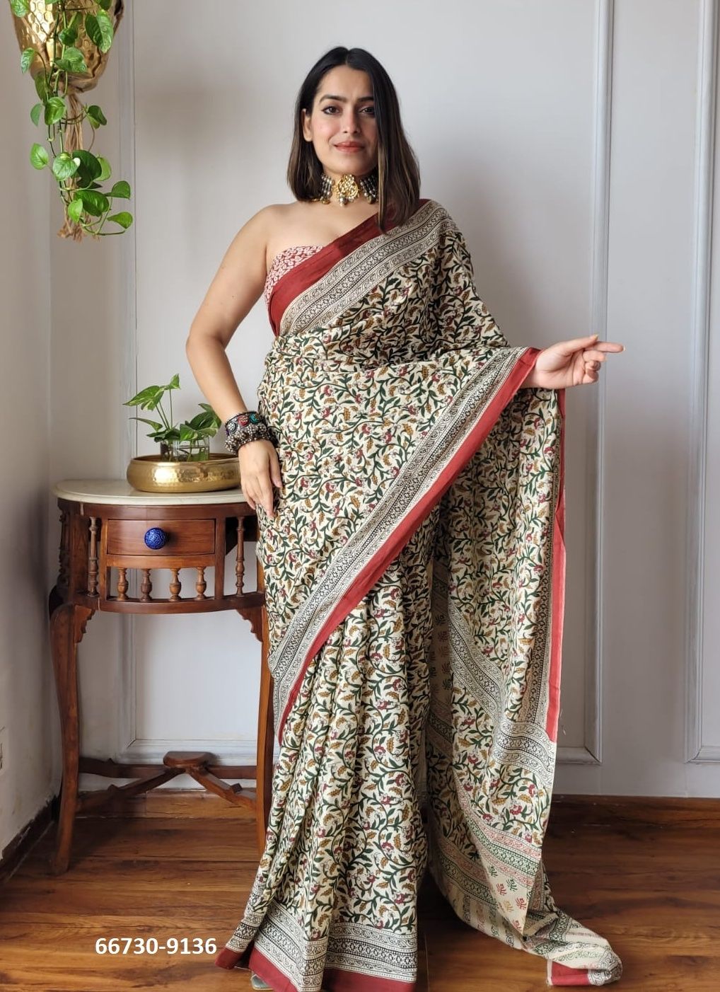 PURE MULMUL COTTON BAGRU PRINTS 4 - Catalog # 66730 (Set of 10 Sarees) PURE MULMUL COTTON BAGRU PRINTS 4 - Catalog # 66730 (Set of 10 Sarees)