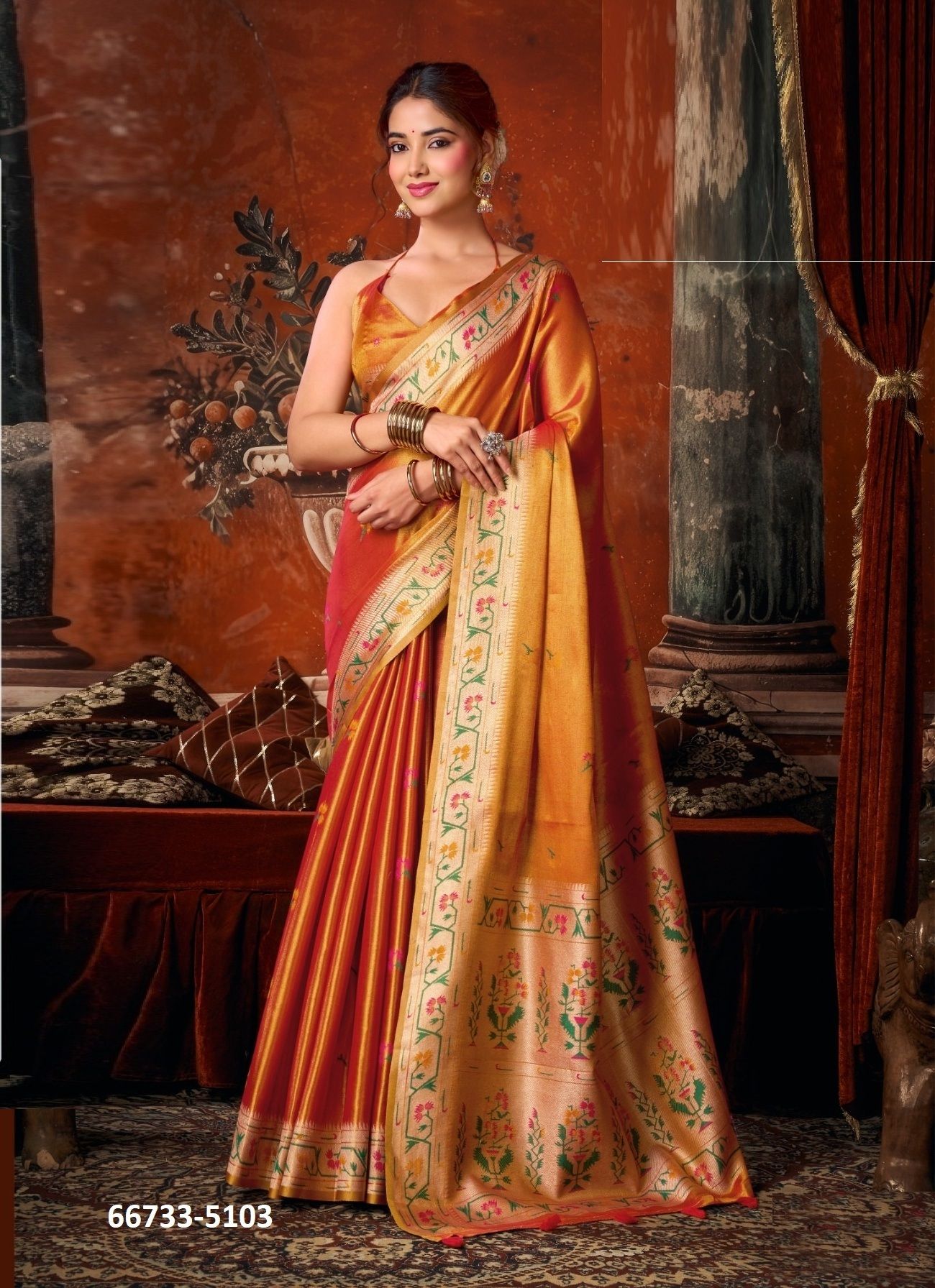 SUHANA - Catalog # 66733 (Set of 6 Sarees) SUHANA - Catalog # 66733 (Set of 6 Sarees)