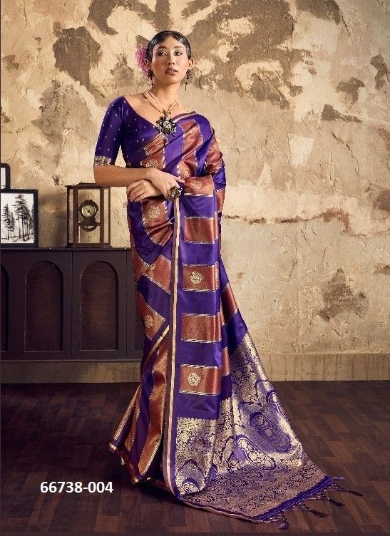 KANTHAKALA VELVET - Catalog # 66738 (Set of 6 Sarees) KANTHAKALA VELVET - Catalog # 66738 (Set of 6 Sarees)