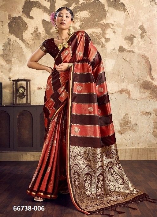 KANTHAKALA VELVET - Catalog # 66738 (Set of 6 Sarees) KANTHAKALA VELVET - Catalog # 66738 (Set of 6 Sarees)