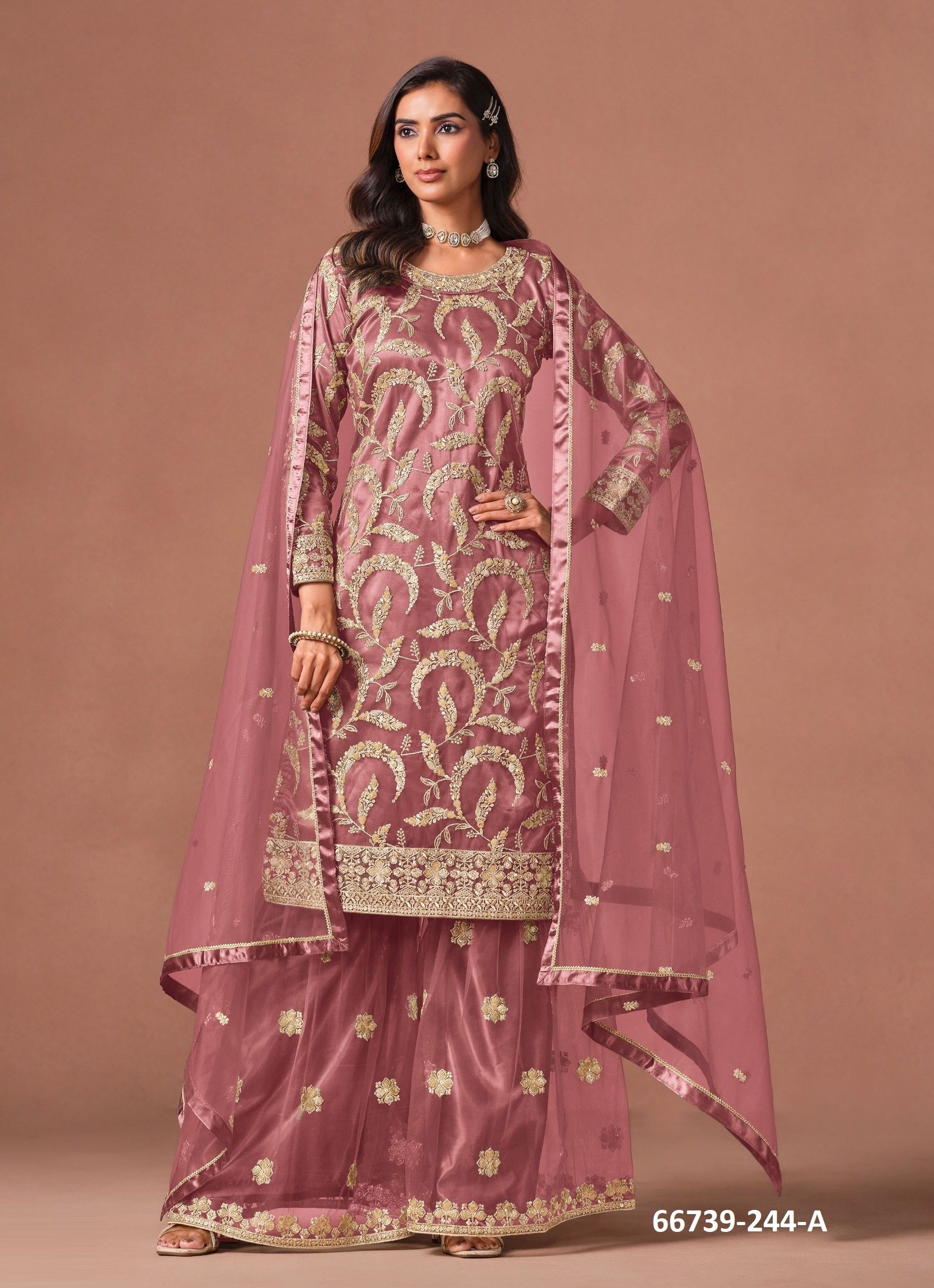 AANAYA 244 - Catalog # 66739 (Set of 4 Readymade Salwar Suits) AANAYA 244 - Catalog # 66739 (Set of 4 Readymade Salwar Suits)