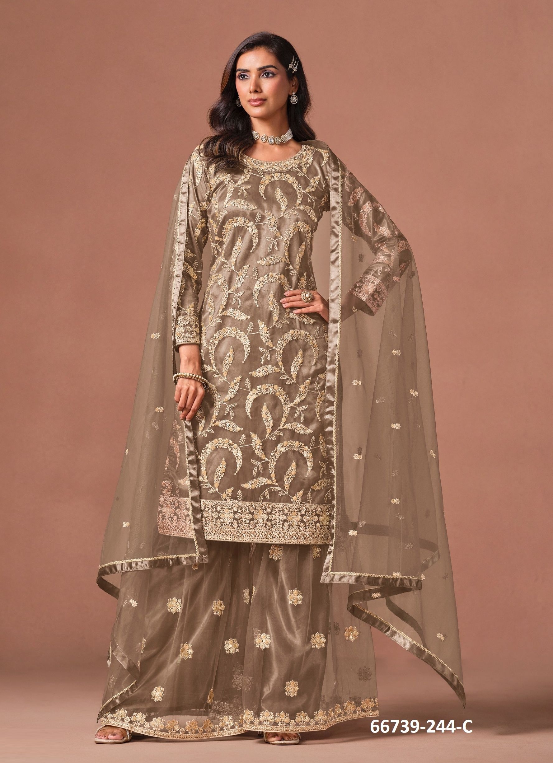 AANAYA 244 - Catalog # 66739 (Set of 4 Readymade Salwar Suits) AANAYA 244 - Catalog # 66739 (Set of 4 Readymade Salwar Suits)