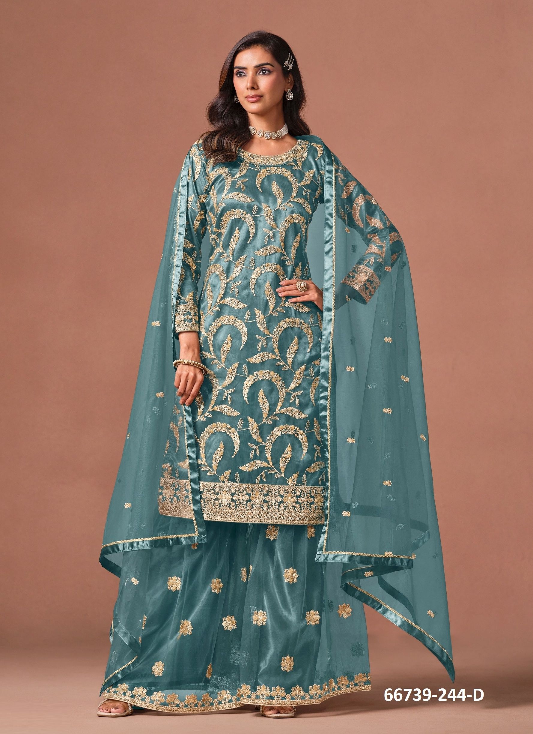 AANAYA 244 - Catalog # 66739 (Set of 4 Readymade Salwar Suits) AANAYA 244 - Catalog # 66739 (Set of 4 Readymade Salwar Suits)