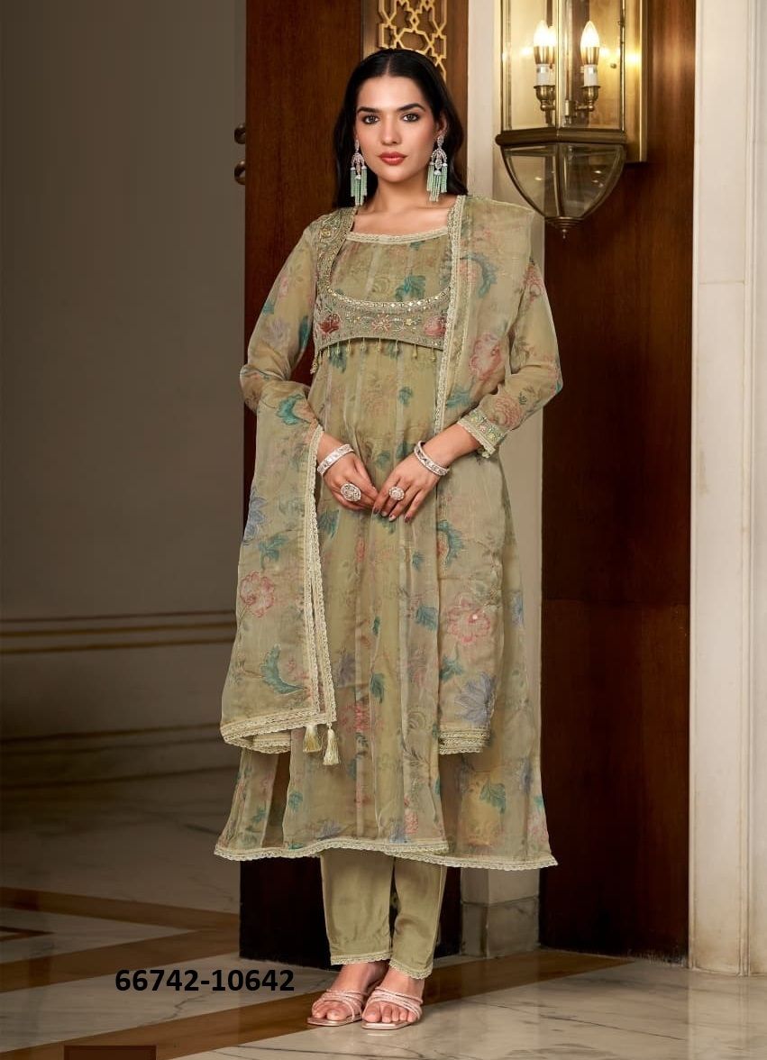 DHADKAN - Catalog # 66742 (Set of 4 Readymade Salwar Suits)