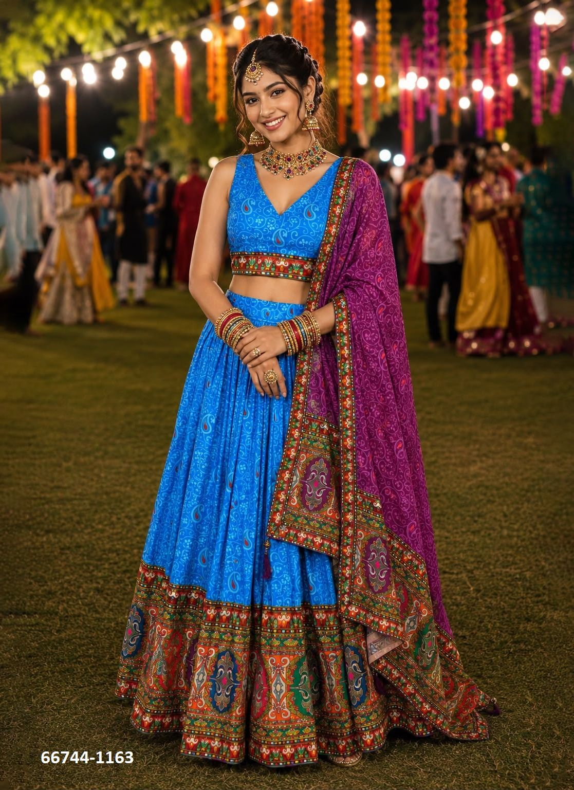 RAAS - Catalog # 66744 (Set of 3 Readymade Lehengas) RAAS - Catalog # 66744 (Set of 3 Readymade Lehengas)