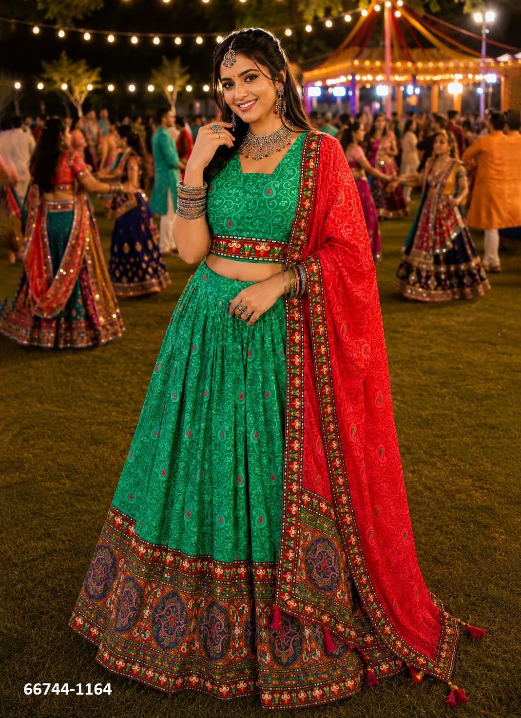 RAAS - Catalog # 66744 (Set of 3 Readymade Lehengas) RAAS - Catalog # 66744 (Set of 3 Readymade Lehengas)