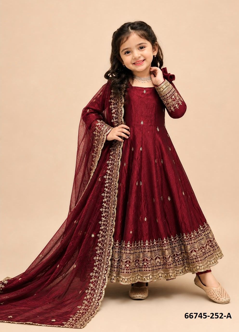KIDS DESIGN 252 - Catalog # 66745 (Set of 2 Readymade Salwar Suits) KIDS DESIGN 252 - Catalog # 66745 (Set of 2 Readymade Salwar Suits)