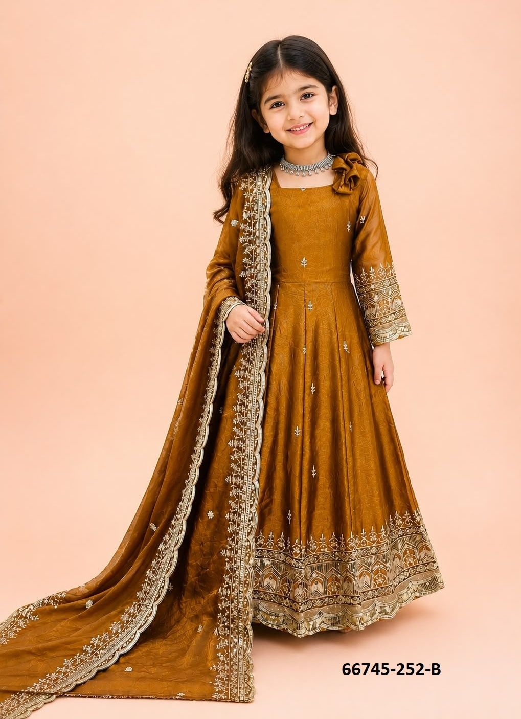 KIDS DESIGN 252 - Catalog # 66745 (Set of 2 Readymade Salwar Suits) KIDS DESIGN 252 - Catalog # 66745 (Set of 2 Readymade Salwar Suits)