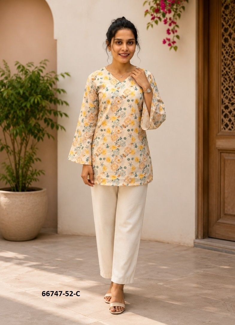 TUNICS STYLE - Catalog # 66747 (Set of 12 Readymade Women's Kurtis / Tops) TUNICS STYLE - Catalog # 66747 (Set of 12 Readymade Women's Kurtis / Tops)
