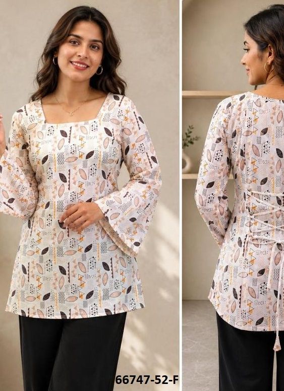 TUNICS STYLE - Catalog # 66747 (Set of 12 Readymade Women's Kurtis / Tops) TUNICS STYLE - Catalog # 66747 (Set of 12 Readymade Women's Kurtis / Tops)