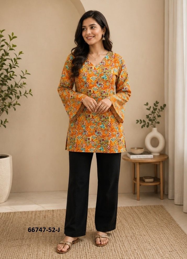 TUNICS STYLE - Catalog # 66747 (Set of 12 Readymade Women's Kurtis / Tops) TUNICS STYLE - Catalog # 66747 (Set of 12 Readymade Women's Kurtis / Tops)