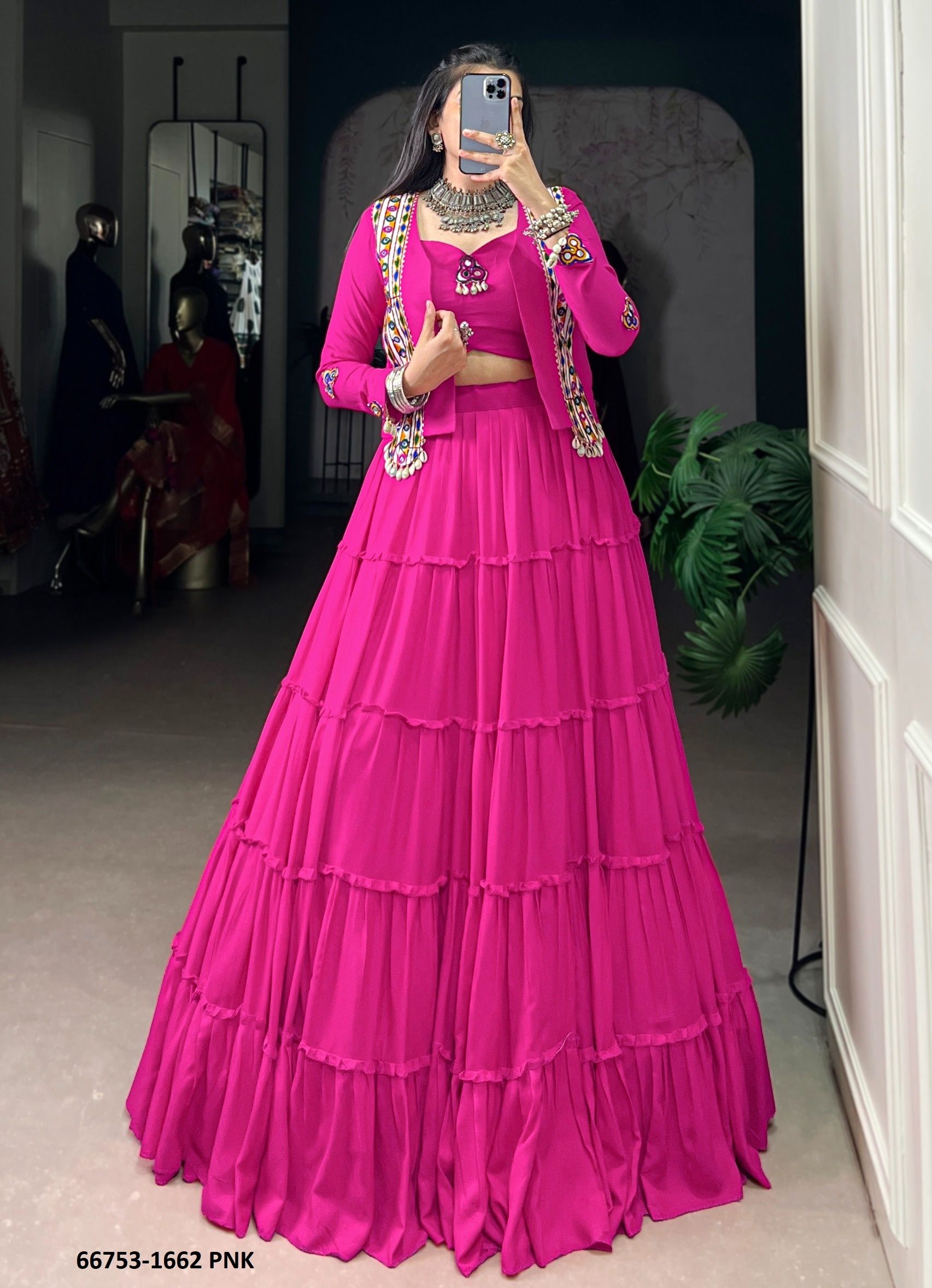 RAJUDI 1662 - Catalog # 66753 (Set of 4 Readymade Lehengas)