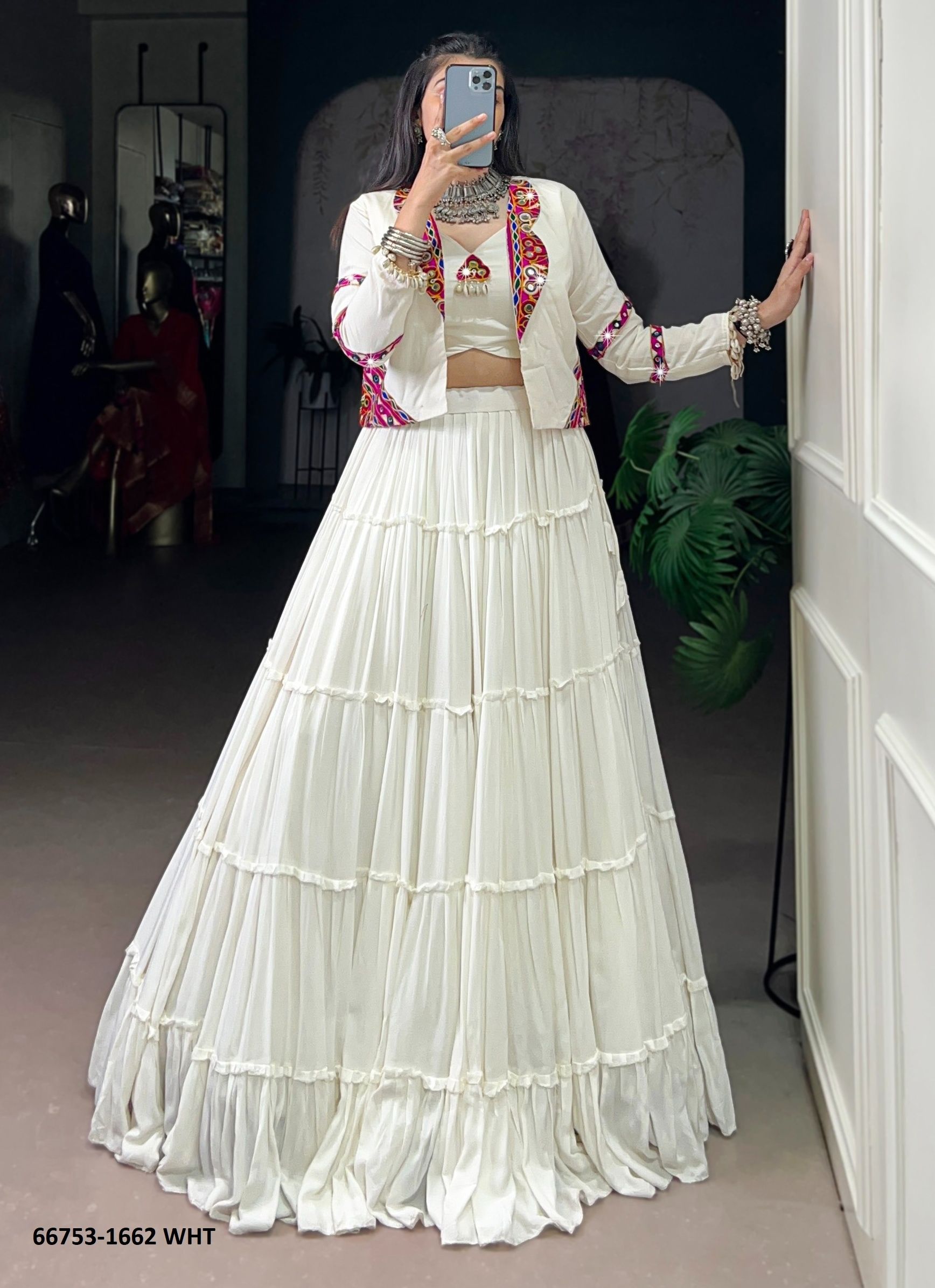 RAJUDI 1662 - Catalog # 66753 (Set of 4 Readymade Lehengas)