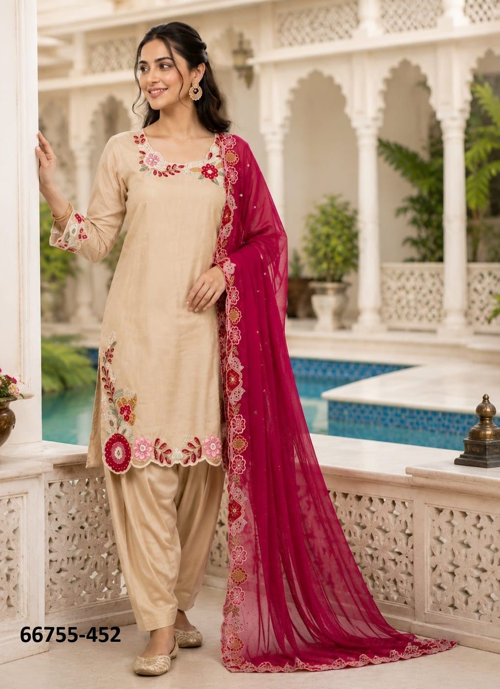 PREETI - Catalog # 66755 (Set of 4 SIZE-SETS [Readymade Salwar Suits])
