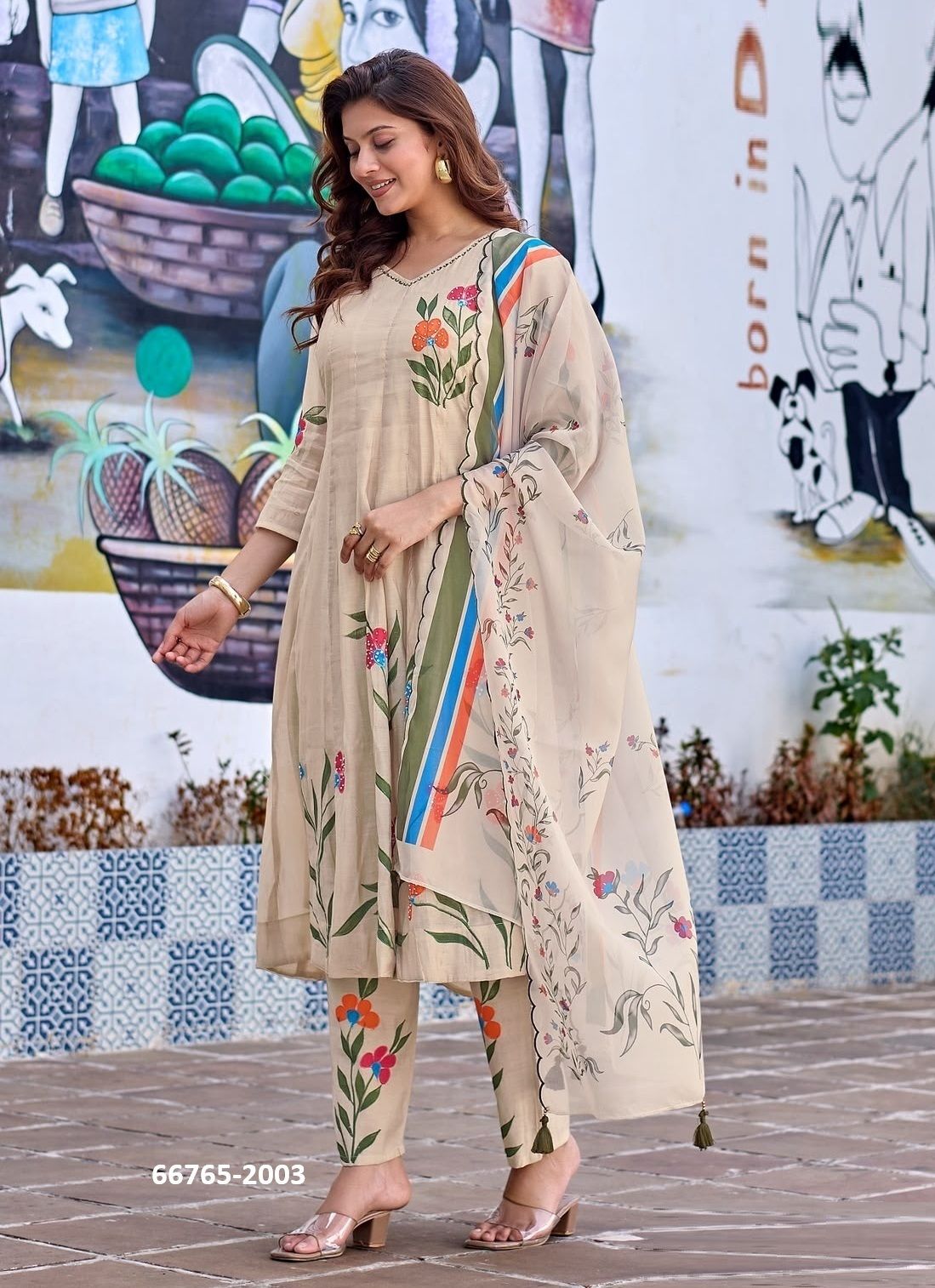VARNIKA - Catalog # 66765 (Set of 4 Readymade Salwar Suits)