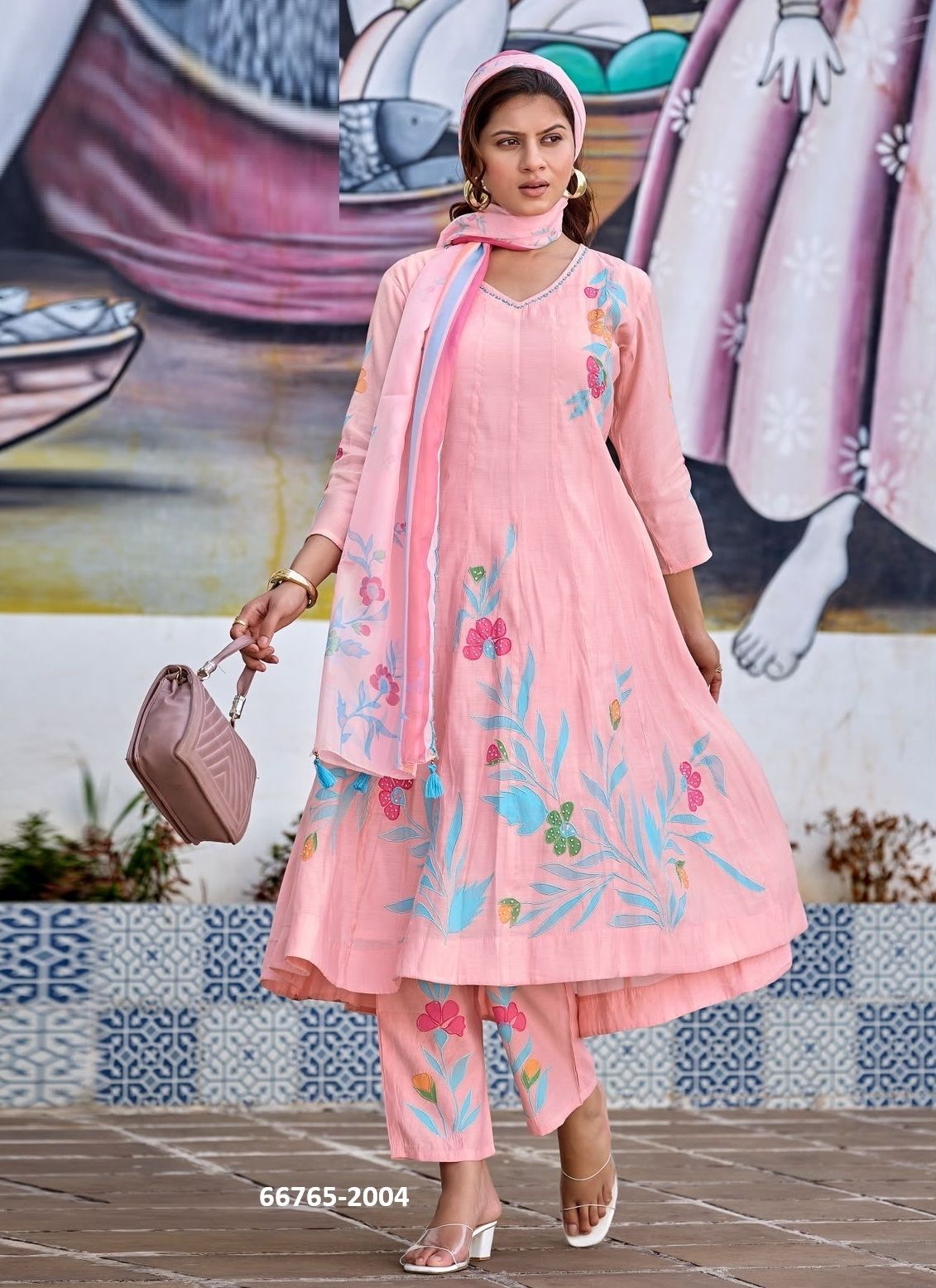 VARNIKA - Catalog # 66765 (Set of 4 Readymade Salwar Suits)