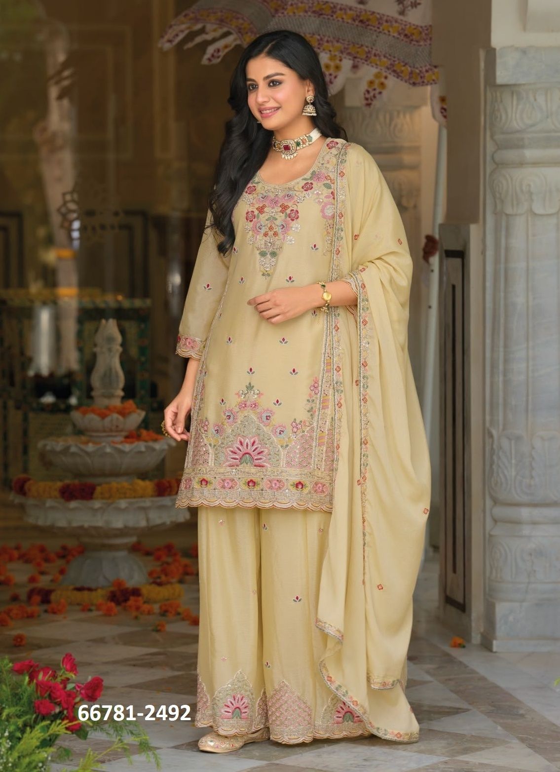 CLASSIC - Catalog # 66781 (Set of 3 Readymade Salwar Suits)