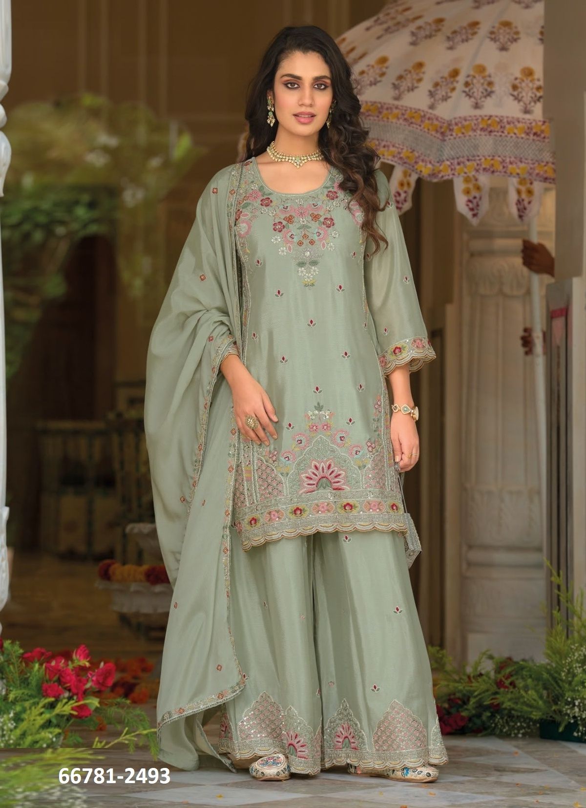 CLASSIC - Catalog # 66781 (Set of 3 Readymade Salwar Suits)