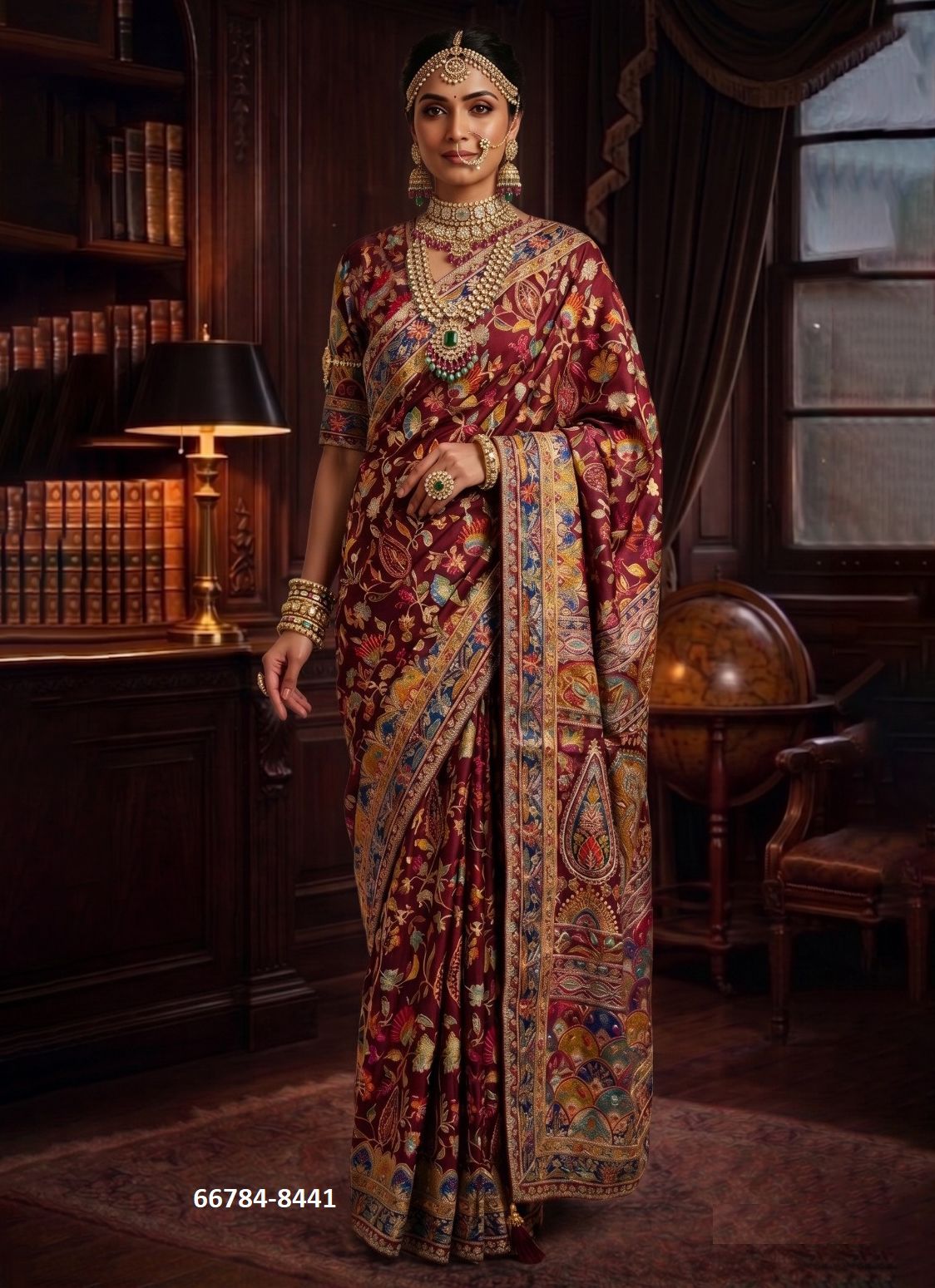 RAJWADI - Catalog # 66784 (Set of 5 Sarees)