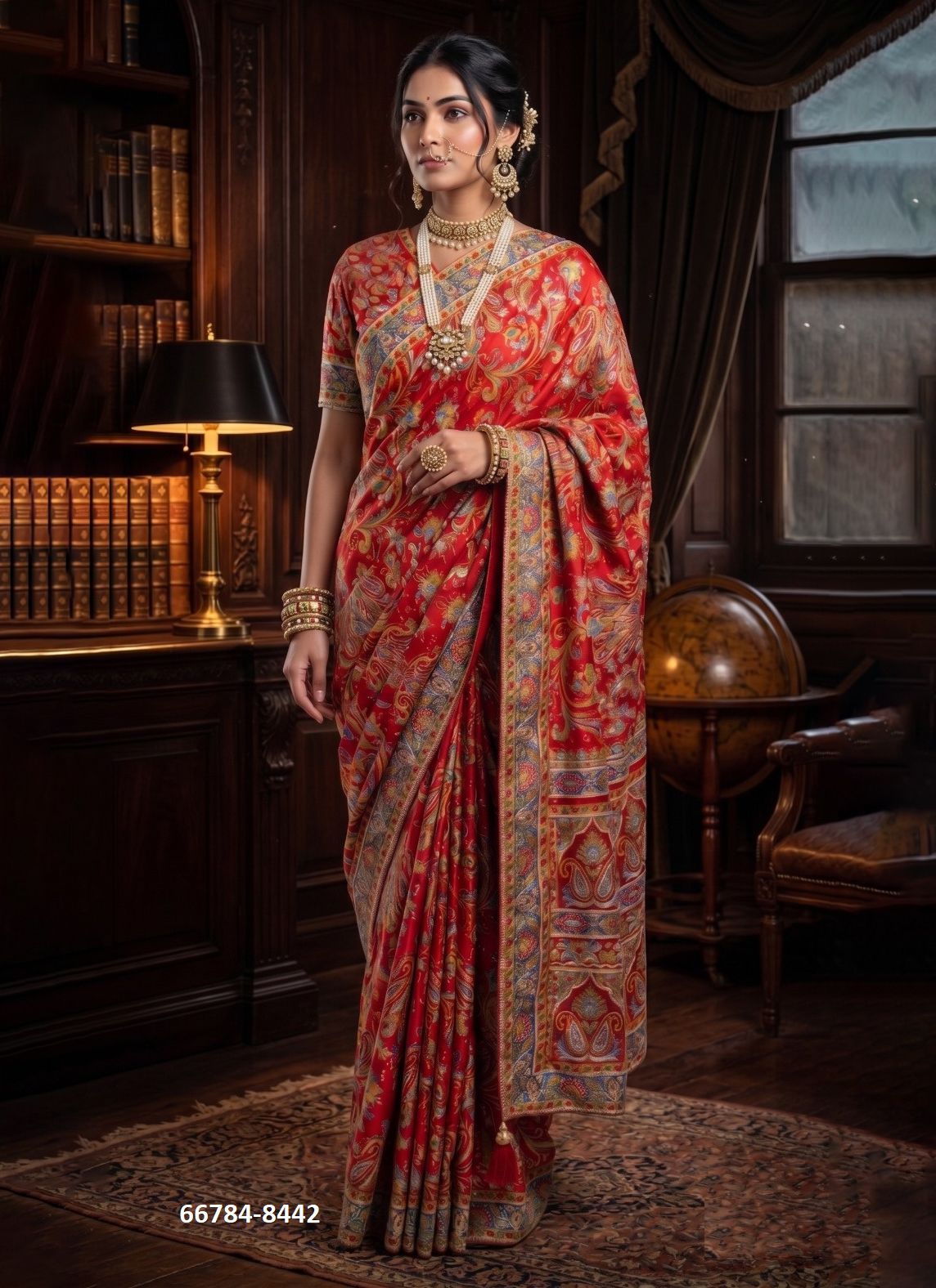 RAJWADI - Catalog # 66784 (Set of 5 Sarees)