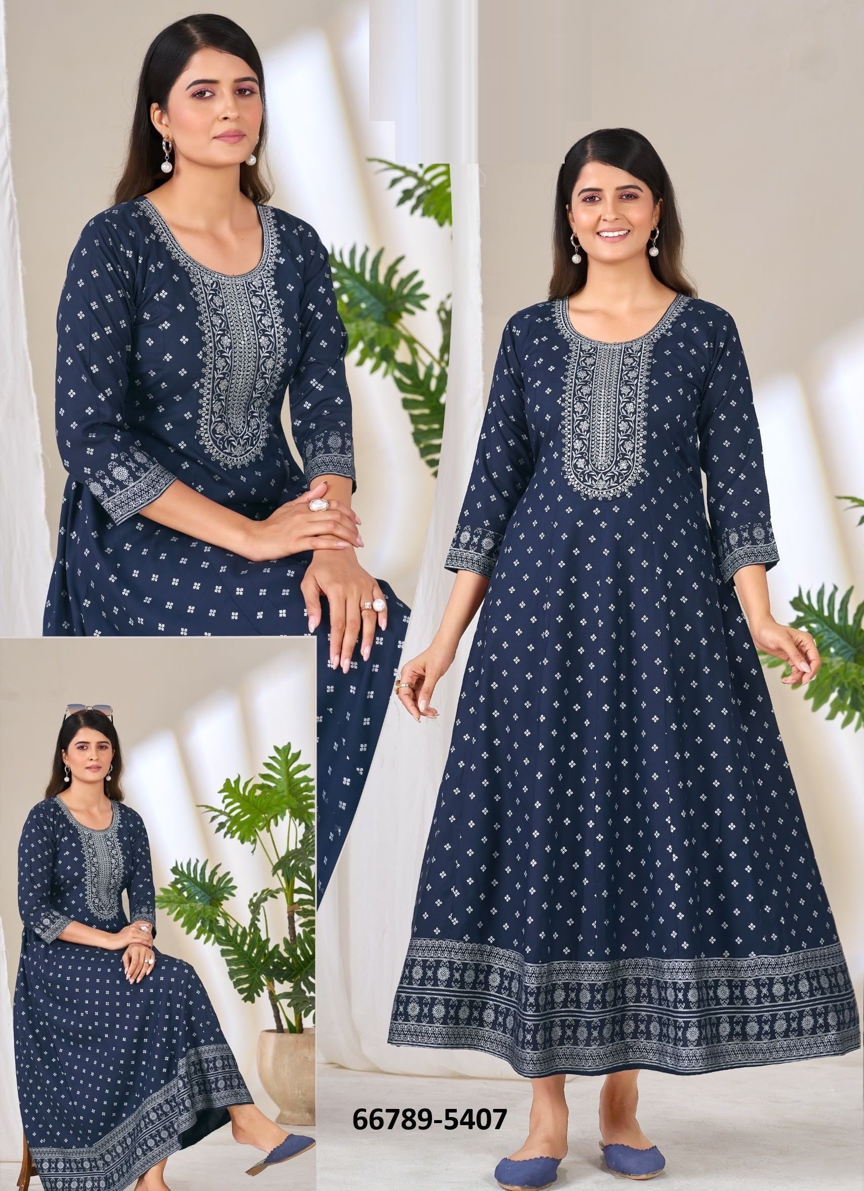 MATKA KING - Catalog # 66789 (Set of 42 SIZE-SETS [Readymade Women's Kurtis / Tops])