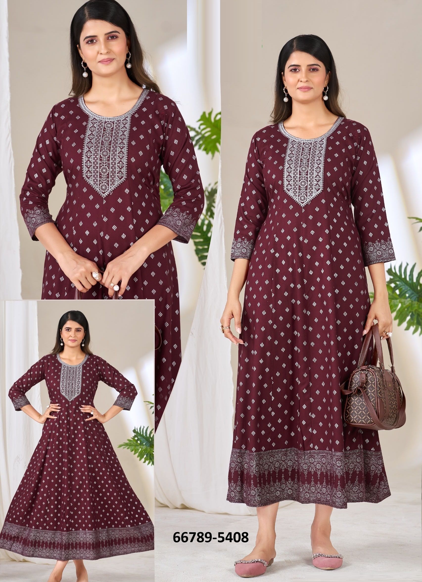 MATKA KING - Catalog # 66789 (Set of 42 SIZE-SETS [Readymade Women's Kurtis / Tops])