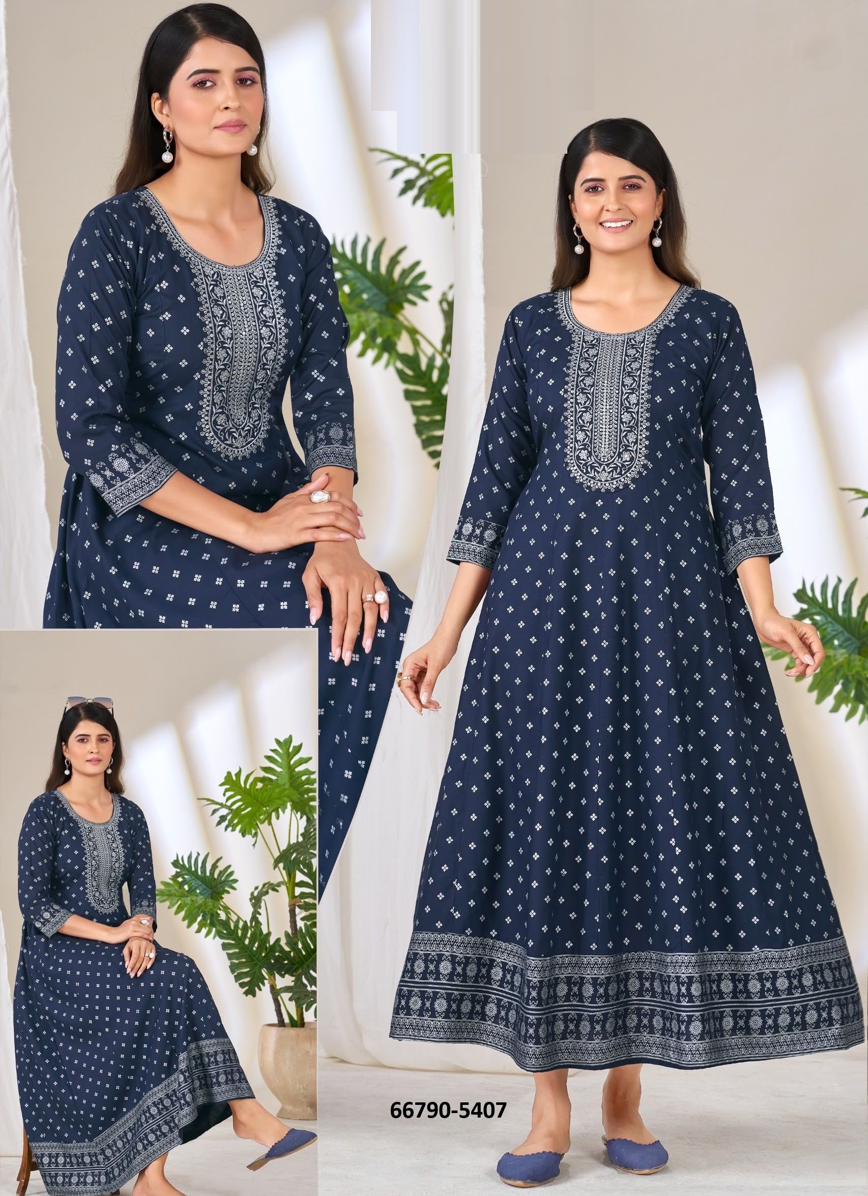 MATKA KING - PLUS SIZE - Catalog # 66790 (Set of 30 SIZE-SETS [Readymade Women's Kurtis / Tops])