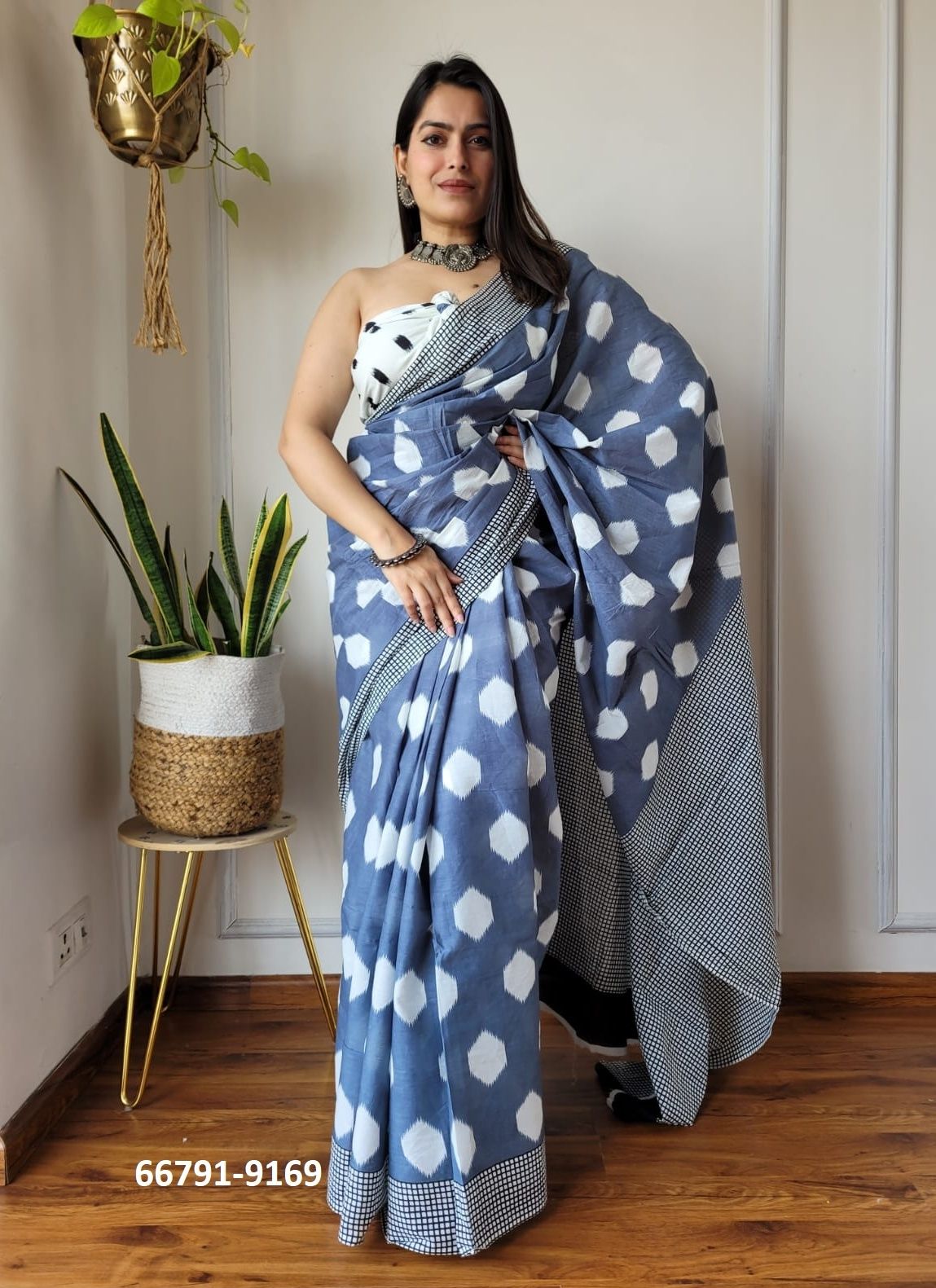 PURE MULMUL COTTON BAGRU PRINTS 7 - Catalog # 66791 (Set of 10 Sarees) PURE MULMUL COTTON BAGRU PRINTS 7 - Catalog # 66791 (Set of 10 Sarees)