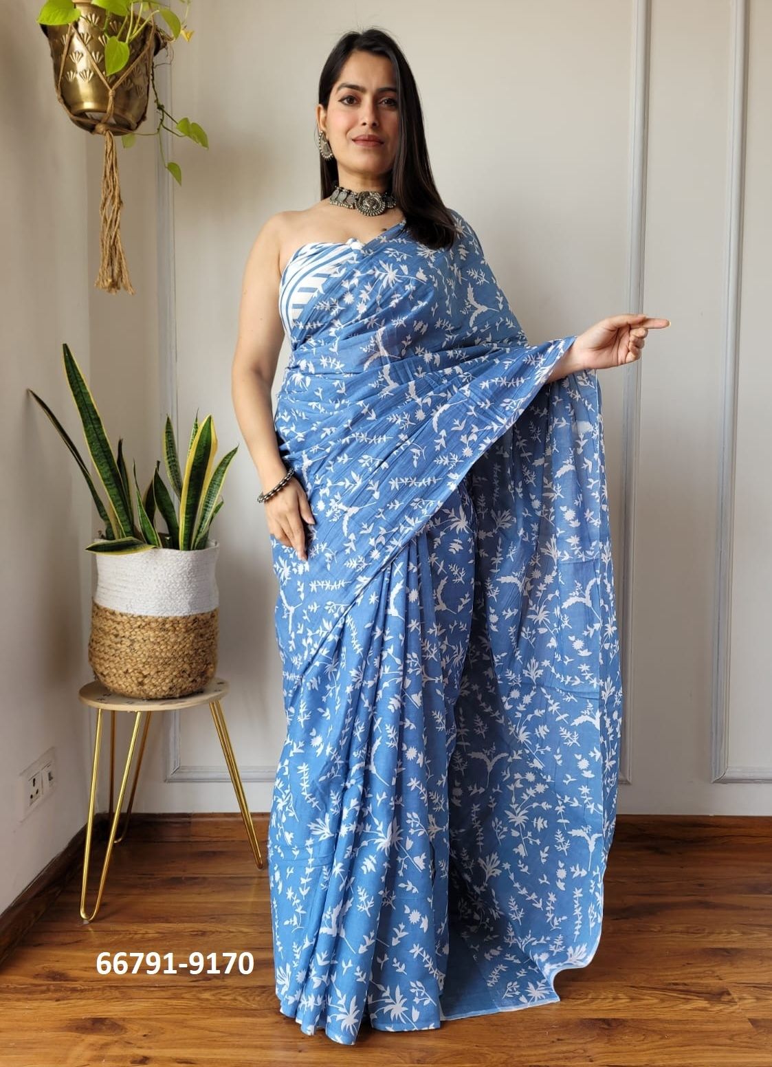 PURE MULMUL COTTON BAGRU PRINTS 7 - Catalog # 66791 (Set of 10 Sarees) PURE MULMUL COTTON BAGRU PRINTS 7 - Catalog # 66791 (Set of 10 Sarees)