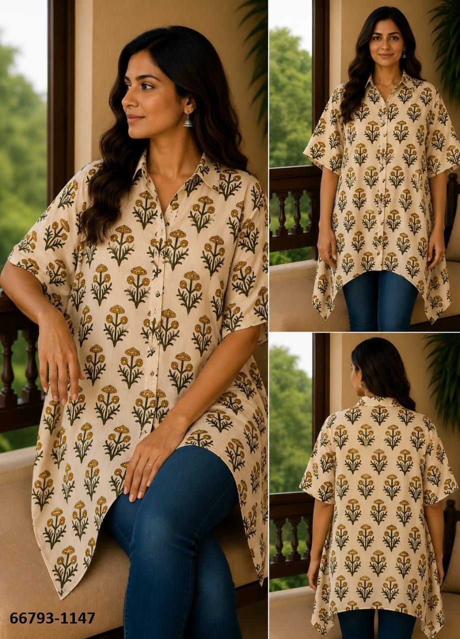 PURE BAGRU PRINT COTTON PONCHOS 3 - Catalog # 66793 (Set of 10 Kaftans / Ponchos) PURE BAGRU PRINT COTTON PONCHOS 3 - Catalog # 66793 (Set of 10 Kaftans / Ponchos)