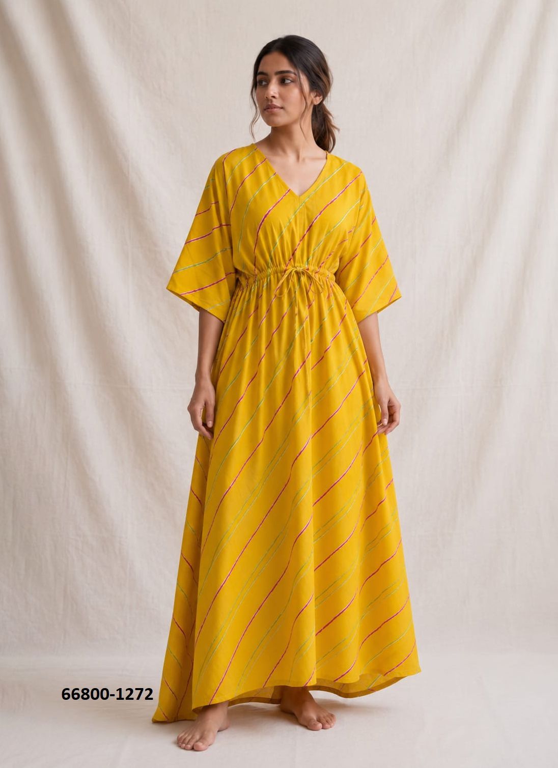 PLUS-SIZE HAND PRINTED COTTONS 3 - Catalog # 66800 (Set of 10 Kaftans / Ponchos) PLUS-SIZE HAND PRINTED COTTONS 3 - Catalog # 66800 (Set of 10 Kaftans / Ponchos)