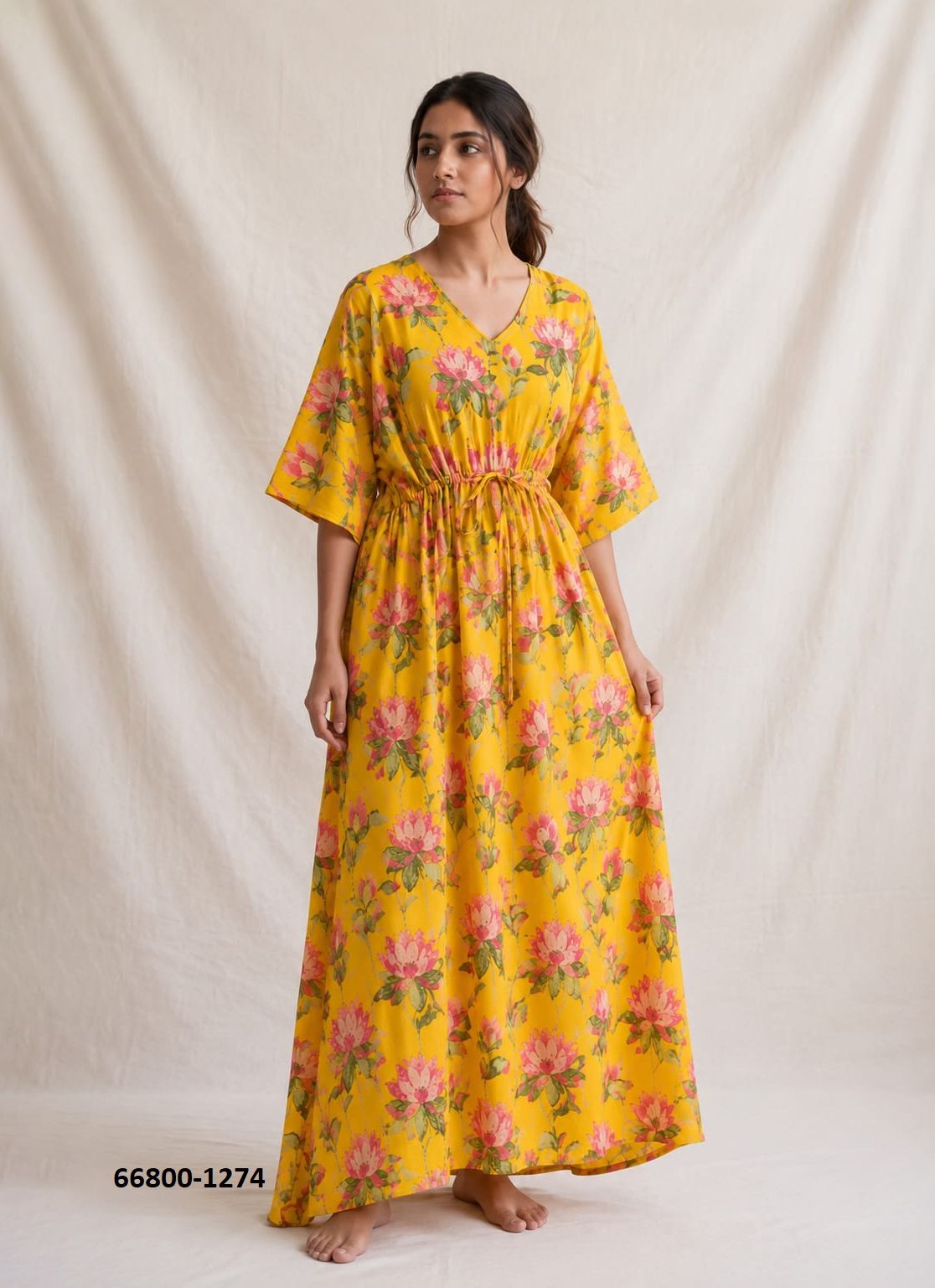 PLUS-SIZE HAND PRINTED COTTONS 3 - Catalog # 66800 (Set of 10 Kaftans / Ponchos) PLUS-SIZE HAND PRINTED COTTONS 3 - Catalog # 66800 (Set of 10 Kaftans / Ponchos)