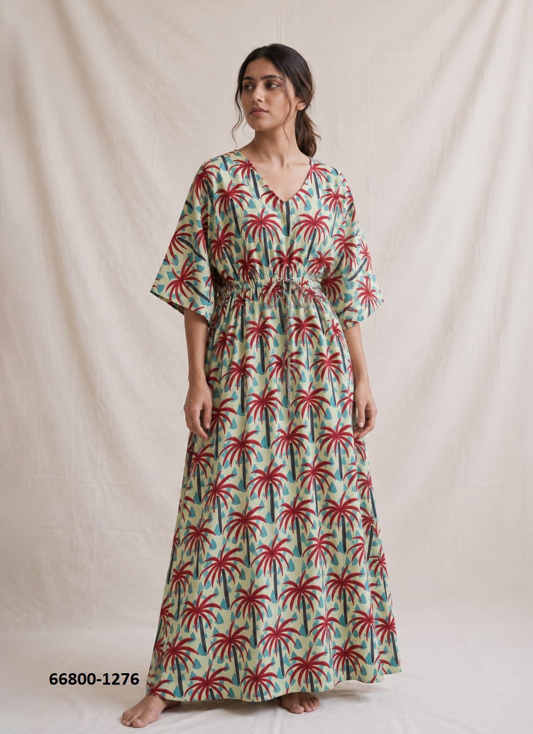 PLUS-SIZE HAND PRINTED COTTONS 3 - Catalog # 66800 (Set of 10 Kaftans / Ponchos) PLUS-SIZE HAND PRINTED COTTONS 3 - Catalog # 66800 (Set of 10 Kaftans / Ponchos)