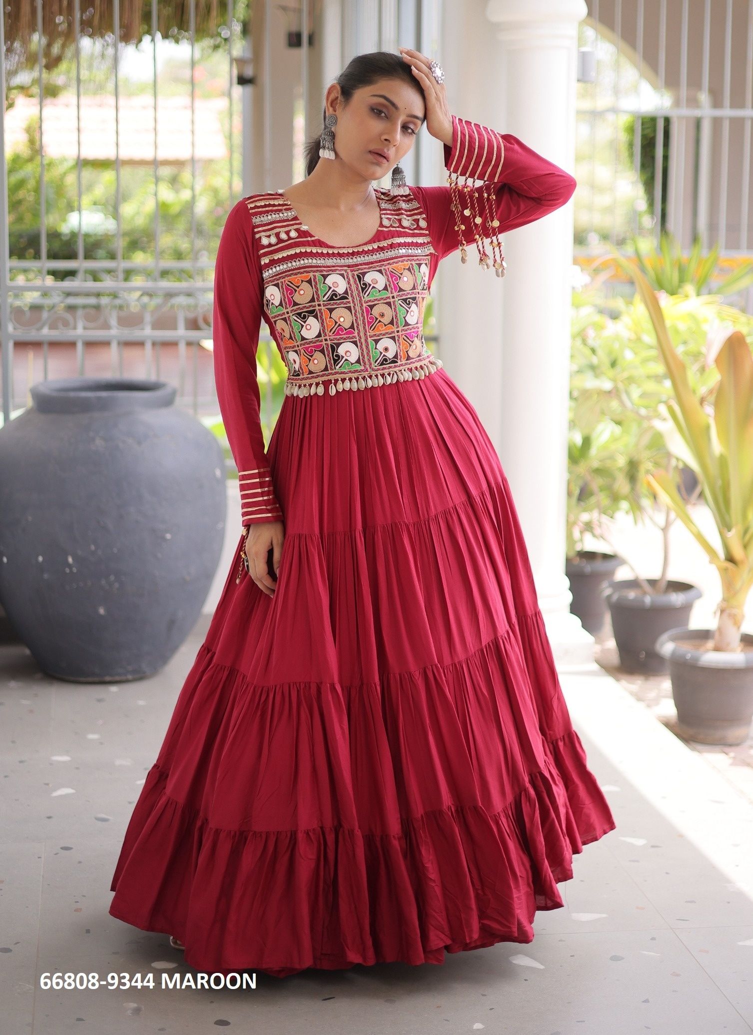 DESIGN 9344 - Catalog # 66808 (Set of 3 Readymade Women's Kurtis / Tops) DESIGN 9344 - Catalog # 66808 (Set of 3 Readymade Women's Kurtis / Tops)