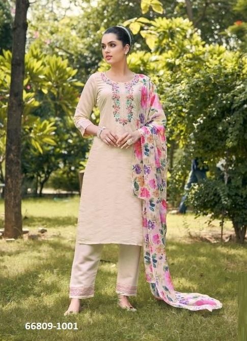 PASTELS - Catalog # 66809 (Set of 4 Readymade Salwar Suits) PASTELS - Catalog # 66809 (Set of 4 Readymade Salwar Suits)