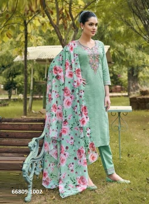 PASTELS - Catalog # 66809 (Set of 4 Readymade Salwar Suits) PASTELS - Catalog # 66809 (Set of 4 Readymade Salwar Suits)