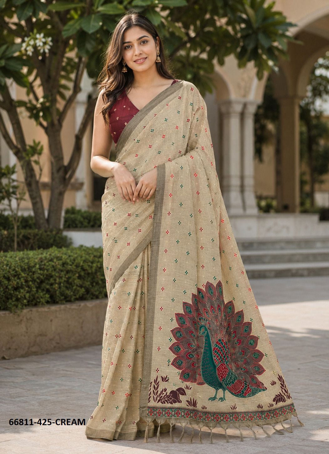 PATTERN 425 - Catalog # 66811 (Set of 4 Sarees) PATTERN 425 - Catalog # 66811 (Set of 4 Sarees)