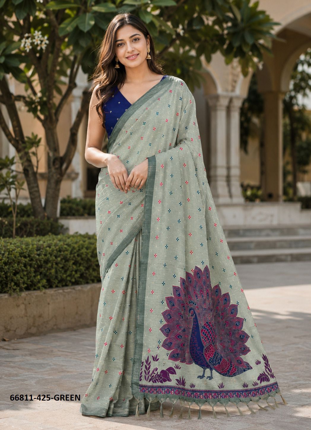 PATTERN 425 - Catalog # 66811 (Set of 4 Sarees) PATTERN 425 - Catalog # 66811 (Set of 4 Sarees)