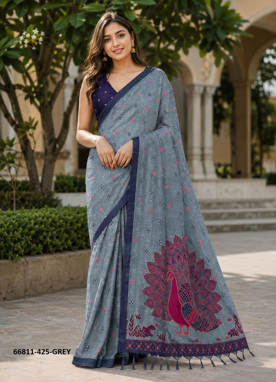 PATTERN 425 - Catalog # 66811 (Set of 4 Sarees) PATTERN 425 - Catalog # 66811 (Set of 4 Sarees)