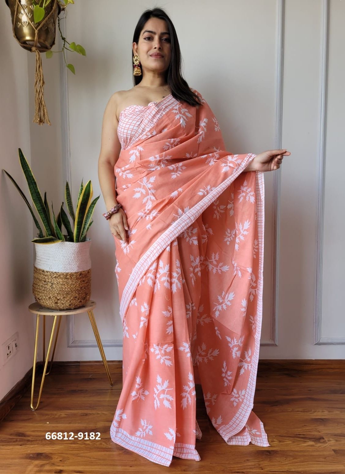 PURE MULMUL COTTON BAGRU PRINTS 9 - Catalog # 66812 (Set of 10 Sarees) PURE MULMUL COTTON BAGRU PRINTS 9 - Catalog # 66812 (Set of 10 Sarees)