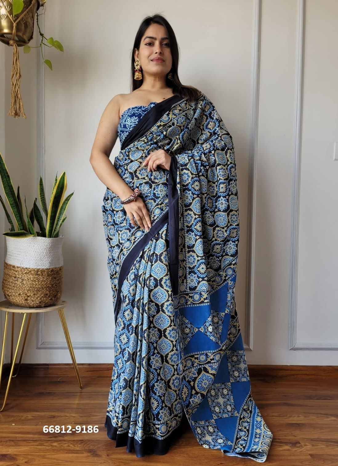 PURE MULMUL COTTON BAGRU PRINTS 9 - Catalog # 66812 (Set of 10 Sarees) PURE MULMUL COTTON BAGRU PRINTS 9 - Catalog # 66812 (Set of 10 Sarees)