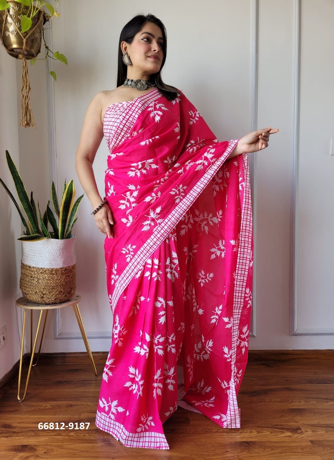 PURE MULMUL COTTON BAGRU PRINTS 9 - Catalog # 66812 (Set of 10 Sarees) PURE MULMUL COTTON BAGRU PRINTS 9 - Catalog # 66812 (Set of 10 Sarees)