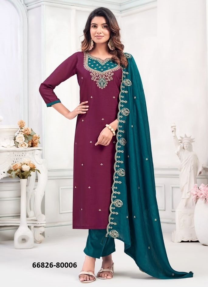 MAHIKA - Catalog # 66826 (Set of 12 Readymade Salwar Suits) MAHIKA - Catalog # 66826 (Set of 12 Readymade Salwar Suits)