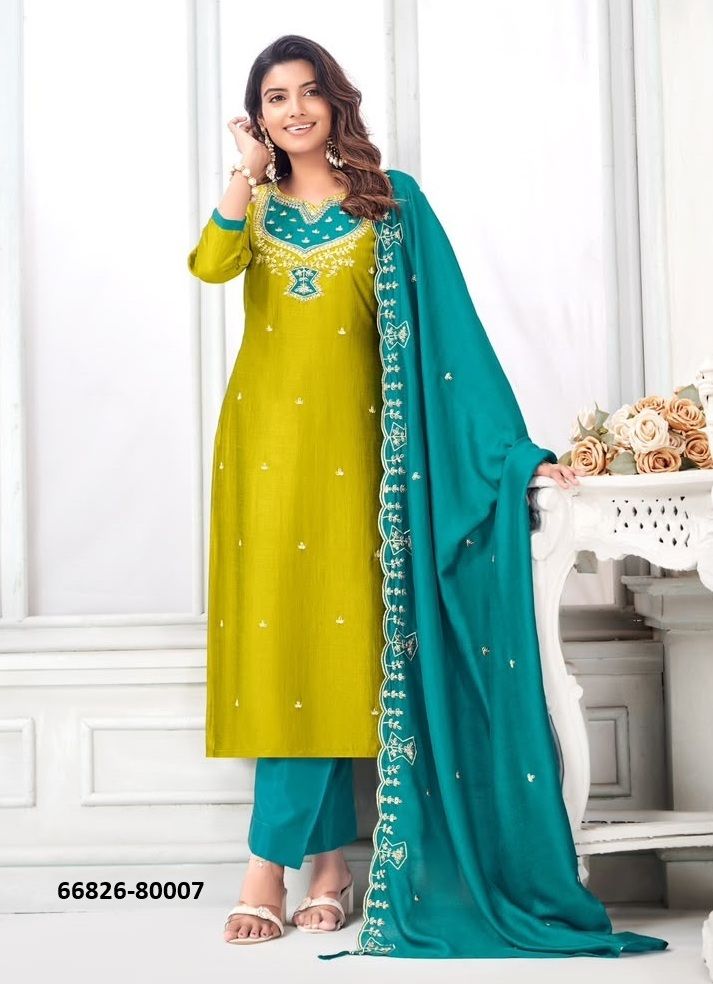 MAHIKA - Catalog # 66826 (Set of 12 Readymade Salwar Suits) MAHIKA - Catalog # 66826 (Set of 12 Readymade Salwar Suits)