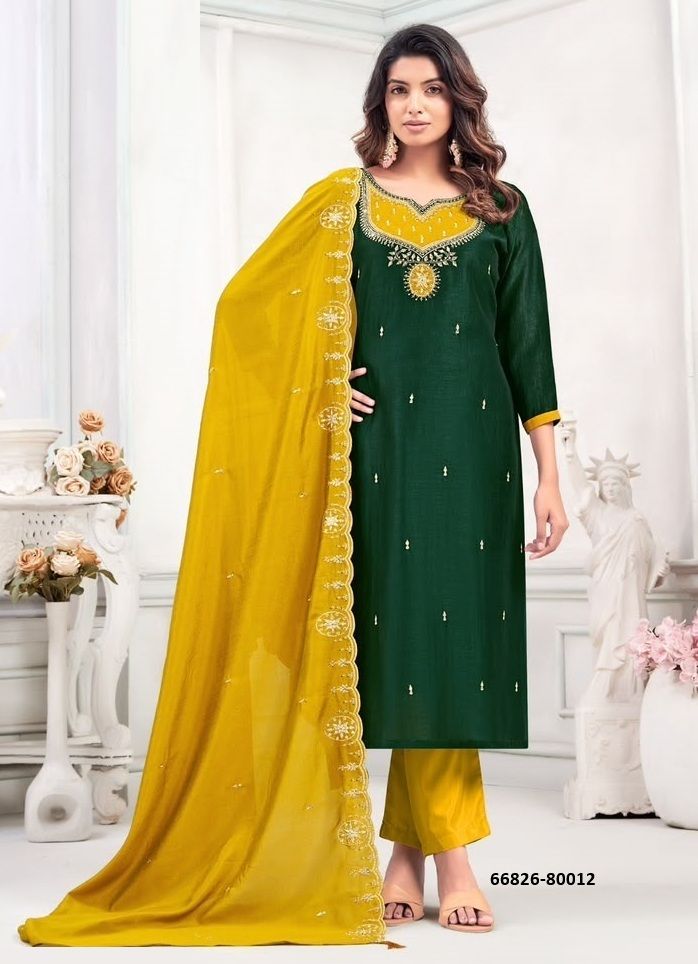 MAHIKA - Catalog # 66826 (Set of 12 Readymade Salwar Suits) MAHIKA - Catalog # 66826 (Set of 12 Readymade Salwar Suits)
