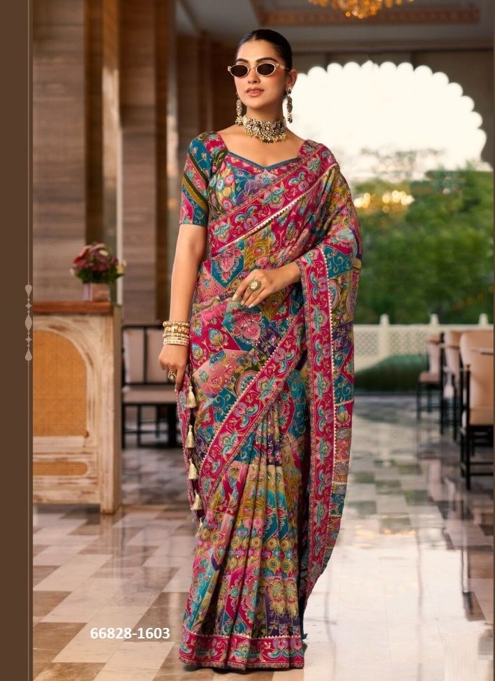RANG DHARA 1 - Catalog # 66828 (Set of 5 Sarees) RANG DHARA 1 - Catalog # 66828 (Set of 5 Sarees)