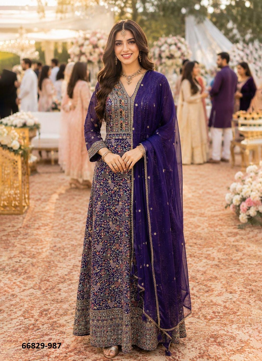 ZAINAB - Catalog # 66829 (Set of 2 Readymade Gowns) ZAINAB - Catalog # 66829 (Set of 2 Readymade Gowns)