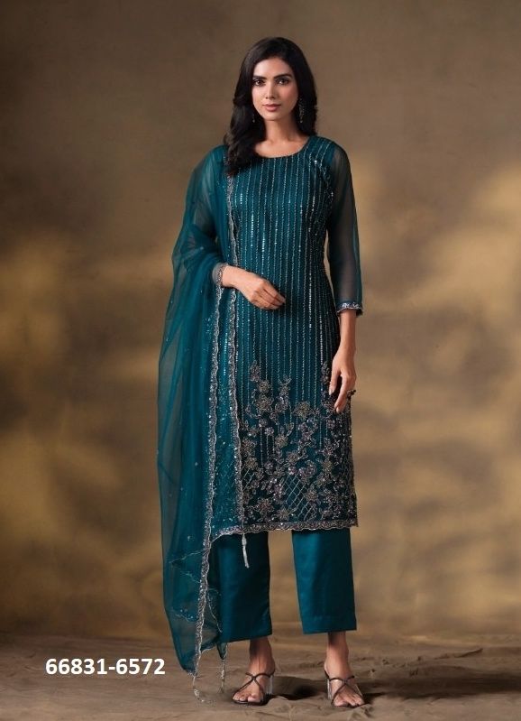 ARUSHA - Catalog # 66831 (Set of 6 Readymade Salwar Suits) ARUSHA - Catalog # 66831 (Set of 6 Readymade Salwar Suits)