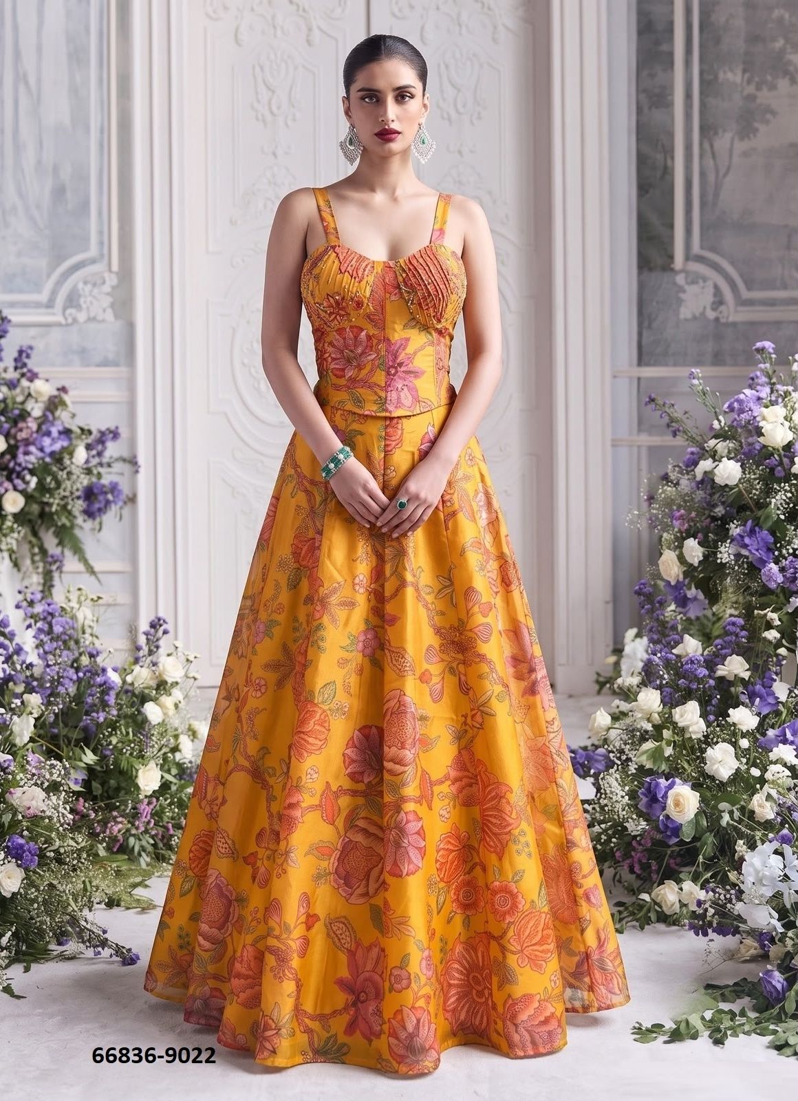DEISGN 9019 - Catalog # 66836 (Set of 4 Readymade Lehengas) DEISGN 9019 - Catalog # 66836 (Set of 4 Readymade Lehengas)